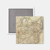 Kaart van de Verenigde Staten 3 Magneet (Voorkant / Achterkant)