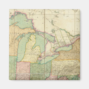 Kaart van de Verenigde Staten 6 Magneet