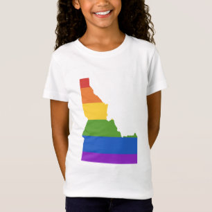 Kaart van de Verenigde Staten De staat Idaho T-shirt