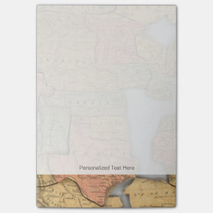 Kaart van de Verenigde Staten en Canada Post-it® Notes