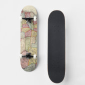 Kaart van de Verenigde Staten en gebieden Skateboard (Voorkant)