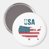 Kaart van de Verenigde Staten Magneet (Voorkant / Achterkant)