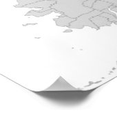 Kaart van de Verenigde Staten Poster (Hoek)