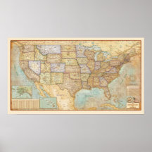  kaart van de Verenigde Staten van Amerika