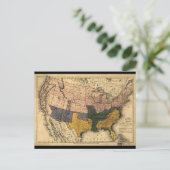 Kaart van de Verenigde Staten voor de burgeroorlog (Staand voorkant)