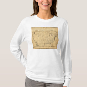 Kaart van de Verenigde Staten voor kinderen T-shirt