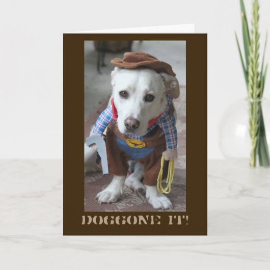 Kaart van de Verjaardag van de cowboy de Recente (Voorkant)