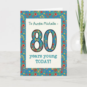 Kaart van de Verjaardag van de douane de Bloemen,