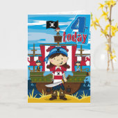 Kaart van de Verjaardag van de Scène van het Schip (Gele Bloem)