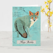 Kaart van de Verjaardag van de Vos van Smokey de (Gele Bloem)