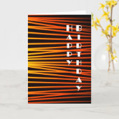 Kaart van de Verjaardag van het art deco de (Gele Bloem)