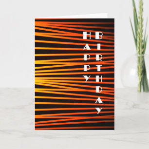 Kaart van de Verjaardag van het art deco de
