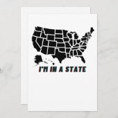Kaart van de VS-staat Ik ben in de war  (Voorkant / Achterkant)