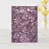 Kaart van de Wensen van de violetkleurige de Semi (Gele Bloem)