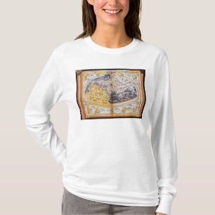 Kaart van de wereld, 1486 t-shirt
