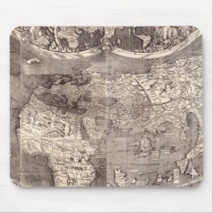 Kaart van de wereld   1507 muismat