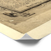  kaart van de wereld (1565) poster (Hoek)