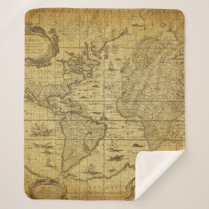  kaart van de wereld 1635 sherpa deken