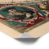 kaart van de wereld (1641) poster (Hoek)