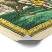  kaart van de wereld (1670) poster (Hoek)