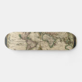  kaart van de wereld (1689) skateboard (Horizontaal)