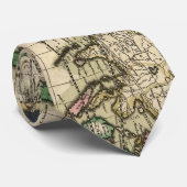  kaart van de wereld (1689) stropdas (Opgerold)