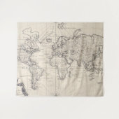  kaart van de wereld (1750) wandkleed (Voorkant (horizontaal))