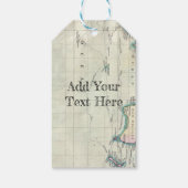  kaart van de wereld (1801) cadeaulabel (Achterkant)