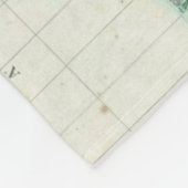  kaart van de wereld (1801) fleece deken (Hoek)