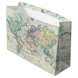 kaart van de wereld (1801) large cadeautasje