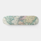 kaart van de wereld (1801) skateboard (Horizontaal)