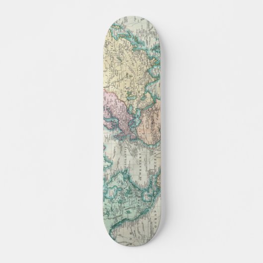  kaart van de wereld (1801) skateboard (Voorkant)