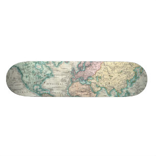  kaart van de wereld (1801) skateboard