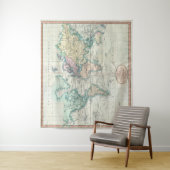  kaart van de wereld (1801) wandkleed (In situ)