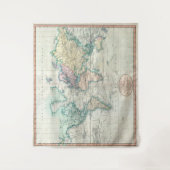  kaart van de wereld (1801) wandkleed (Voorkant)