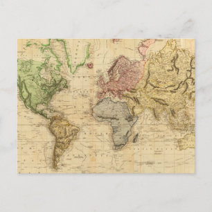 kaart van de wereld (1831)