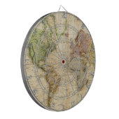 kaart van de wereld (1831) dartbord (Voorkant Links)