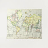  kaart van de wereld (1899) wandkleed (Voorkant (horizontaal))