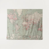  kaart van de wereld (1918) wandkleed (Voorkant (horizontaal))