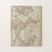 Kaart van de wereld 2 legpuzzel (Verticaal)