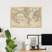 Kaart van de wereld 2 poster (Thuiskantoor)