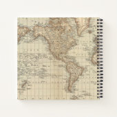 Kaart van de wereld 3 notitieboek (Achterkant)