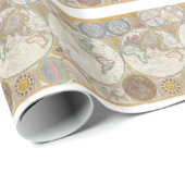 Kaart van de wereld cadeaupapier (Rol Hoek)