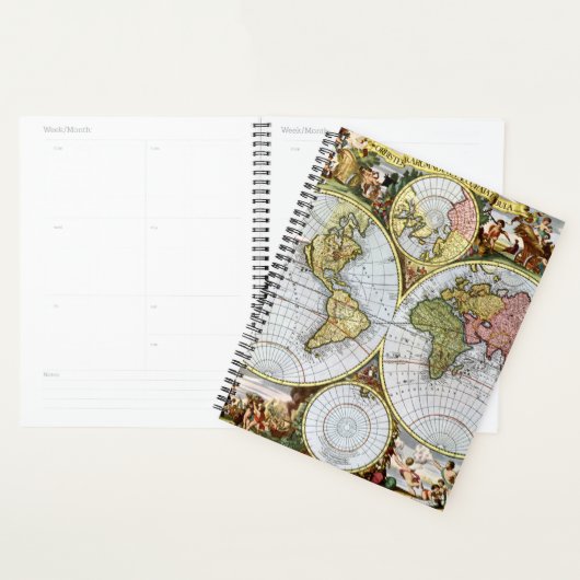 Kaart van de wereld planner (Display)