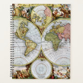 Kaart van de wereld planner (Voorkant)