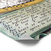 kaart van de wereld poster (Hoek)