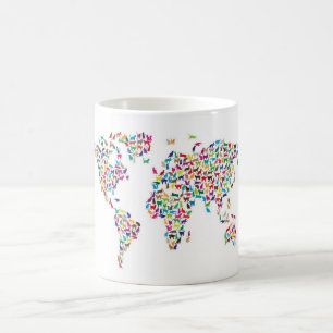 Kaart van de Wereldkaart Koffiemok