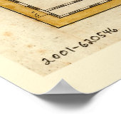 Kaart van de West Indies (1785) Poster (Hoek)