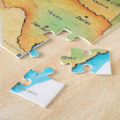 Kaart van de Westerne Verenigde Staten Legpuzzel (Zijkant)