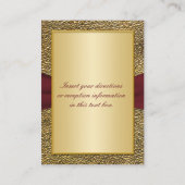 Kaart van de Wijn- en goudflesbehuizing (Achterkant)